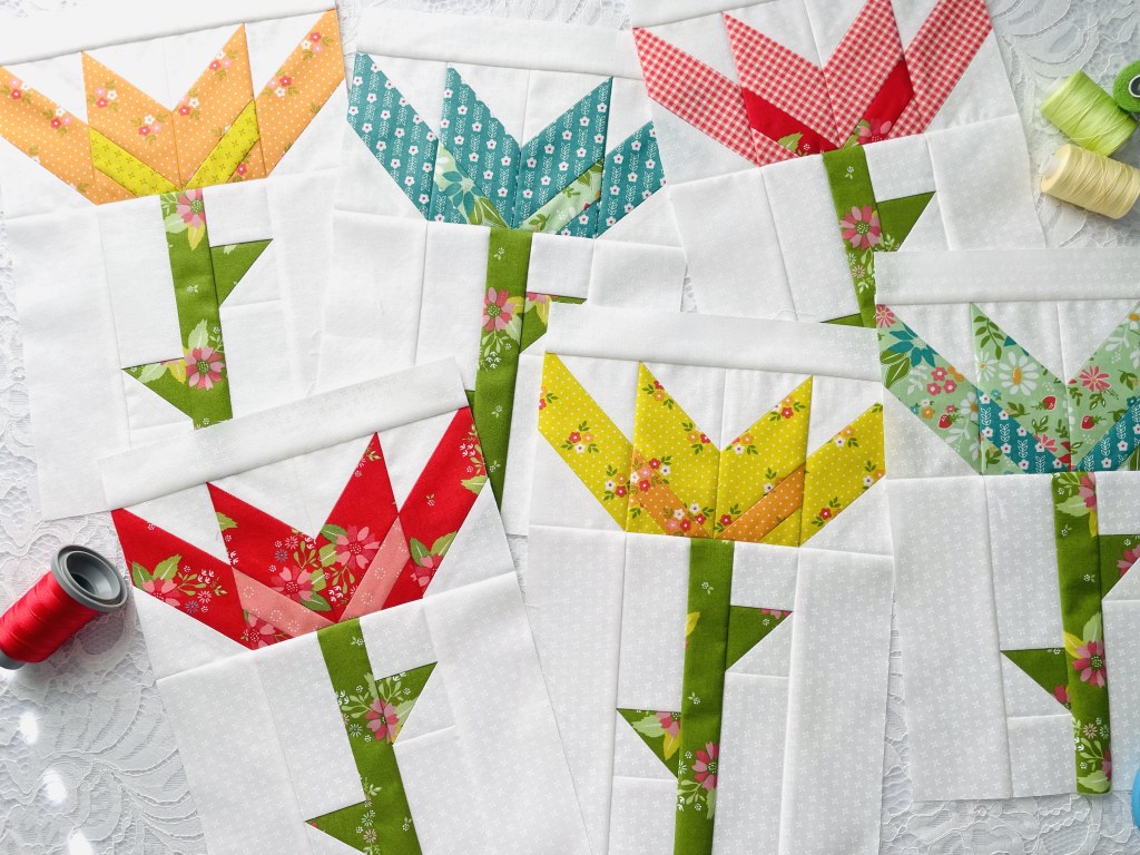 Full Bloom Quilt Block – Month 5 – My Little Adventure Quilt