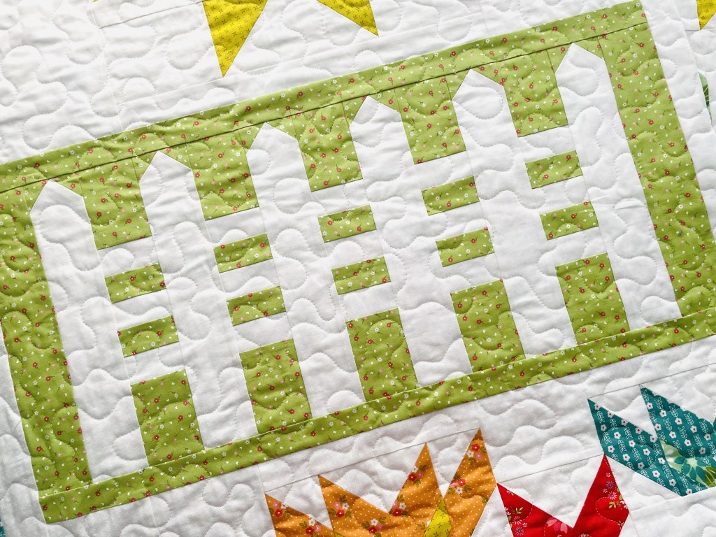 Picket Fence Quilt Block – Month 2 – My Little Adventure Quilt